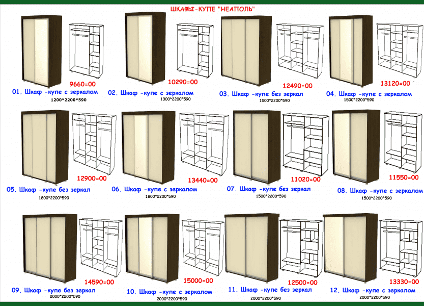 шкаф-купе неаполь в Старом Осколе