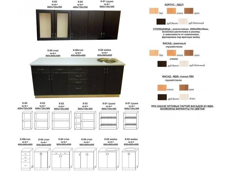 кухонный гарнитур прямой в Старом Осколе