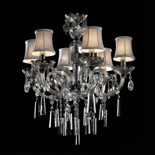 люстра md102743-6a от illuminati прозрачная/бежевая/ хром в Старом Осколе