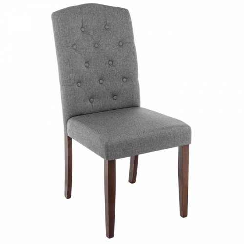 стул деревянный dark walnut / fabric grey в Старом Осколе
