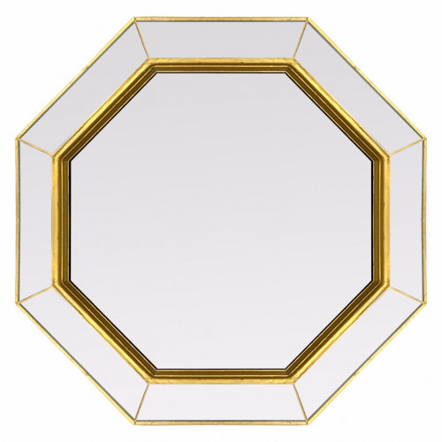 зеркало золотое венецианское восьмиугольное espresso gold в Старом Осколе