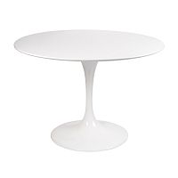 стол eero saarinen style tulip table mdf d100 глянцевый белый в Старом Осколе