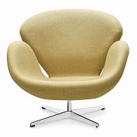 кресло swan chair бежевое в Старом Осколе