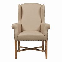 кресло мягкое с ушами french wing chair бежевое в Старом Осколе