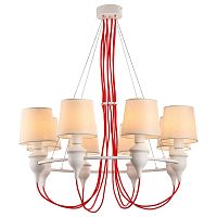 подвесная люстра arte lamp sergio a3325lm-8wh в Старом Осколе