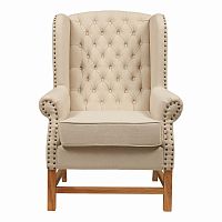 кресло мягкое с ушами french provincial armchair бежевое в Старом Осколе