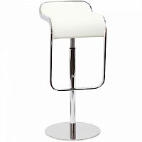 барный стул lem style piston stool белая кожа в Старом Осколе