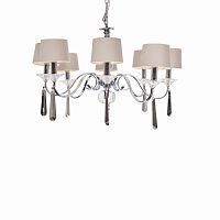 люстра nickel and black crystal 8 плафонов хром в Старом Осколе
