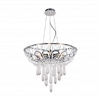 подвесная люстра crystal lux dorotea sp5 d450 chrome прозрачная в Старом Осколе