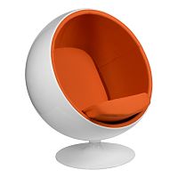 кресло eero aarnio style ball chair оранжевое в Старом Осколе