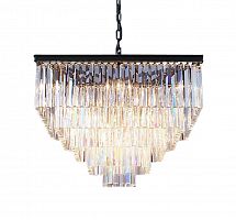 люстра odeon square 80 черное основание, прозрачное стекло в Старом Осколе