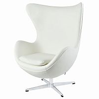 кресло egg chair by arne jacobsen белое в Старом Осколе