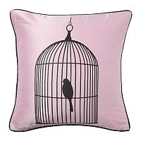 подушка с птичкой в клетке birdie in a cage pink в Старом Осколе