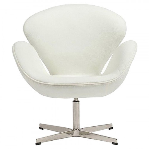 кресло swan chair кашемир белое в Старом Осколе