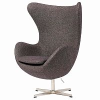 кресло egg chair серое в Старом Осколе