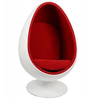 кресло ovalia egg style chair красное в Старом Осколе