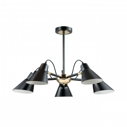 потолочная люстра lumion naomi 3709/5c черная в Старом Осколе