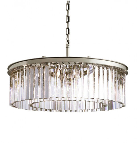 люстра prism silver 80 серебро, прозрачное стекло в Старом Осколе