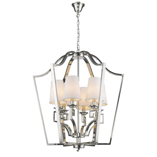 люстра presidential 6 от delight collection белая/никель в Старом Осколе