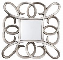 зеркало серебряное квадратное в фигурной раме silver swirl frame от rvastley в Старом Осколе