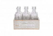 набор стеклянных бутылок flowers в Старом Осколе