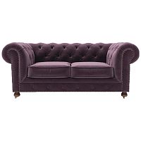 диван chesterfield lux двухместный прямой фиолетовый в Старом Осколе