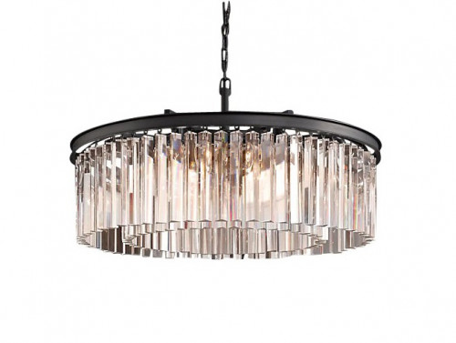 люстра prism black 50 черная, прозрачное стеко в Старом Осколе