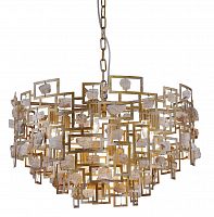 подвесная люстра crystal lux diego sp9 d600 gold в Старом Осколе