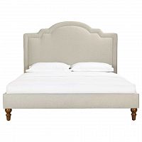 кровать двуспальная 160х200 бежевая cassis upholstered в Старом Осколе