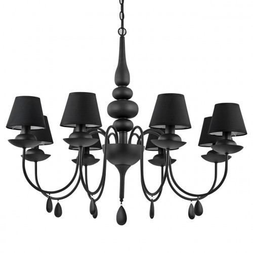 подвесная люстра ideal lux blanche sp8 nero в Старом Осколе