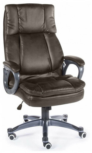 кресло для руководителя norden chairs мэдисон, обивка: искусственная кожа, цвет: экокожа темно-коричневая в Старом Осколе