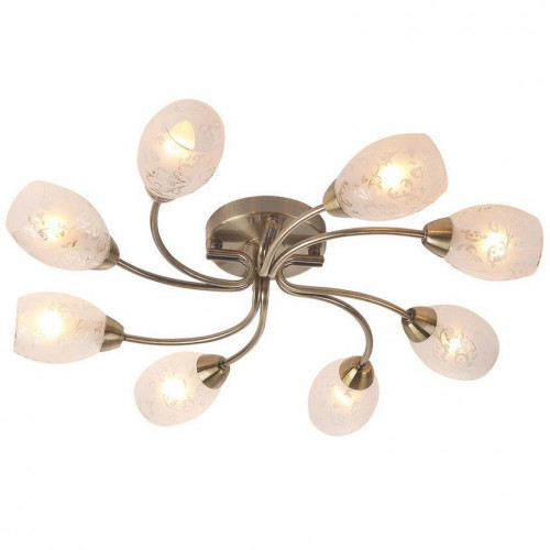 потолочная люстра idlamp carmina 201/8pf-oldbronze в Старом Осколе