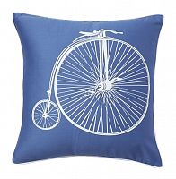 подушка с ретро-велосипедом retro bicycle blue в Старом Осколе