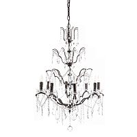 люстра maria theresa grande 8 lamps чёрная, прозрачная в Старом Осколе
