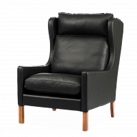 кресло wingback чёрный в Старом Осколе