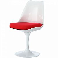 стул eero saarinen style tulip chair красная подушка в Старом Осколе