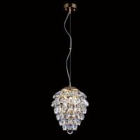 подвесной светильник crystal lux charme sp3+3 led gold/transparent в Старом Осколе