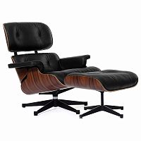 кресло eames style lounge chair & ottoman черное в Старом Осколе