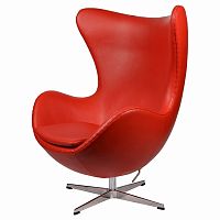 кресло arne jacobsen style egg chair красное в Старом Осколе