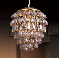 подвесной светильник crystal lux charme sp3+3 led gold/amber в Старом Осколе