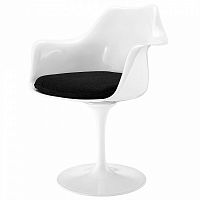 стул eero saarinen style tulip armchair черная подушка в Старом Осколе