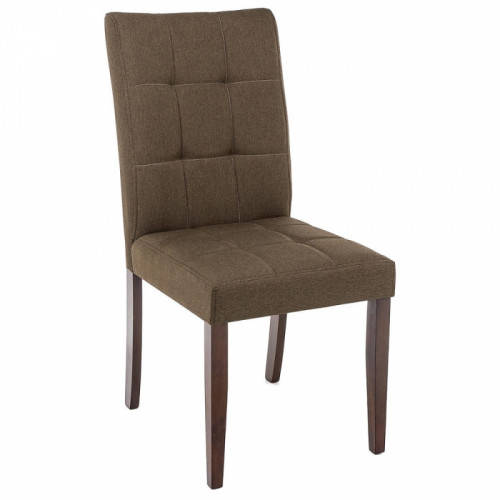 стул деревянный madina dark walnut / fabric brown в Старом Осколе