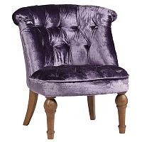 кресло sophie tufted slipper chair вельвет фиолетовое в Старом Осколе