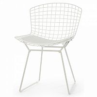 стул bertoia side кожаный standart белый в Старом Осколе