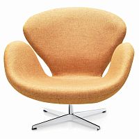 кресло swan chair коричневое в Старом Осколе