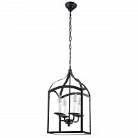 дизайнерская подвесная люстра spot light cage 9500404 черная в Старом Осколе