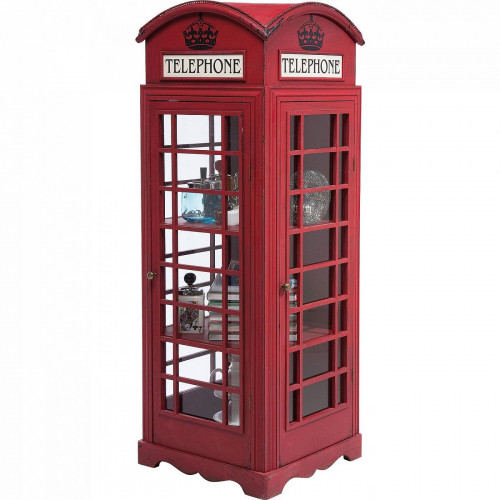 шкаф-витрина london telephone красный в Старом Осколе