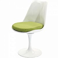 стул eero saarinen style tulip chair зеленая подушка в Старом Осколе