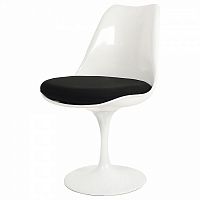 стул eero saarinen style tulip chair черная подушка в Старом Осколе