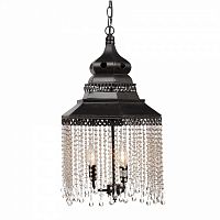 люстра подвесная черная с хрустальными подвесками chandelier в Старом Осколе